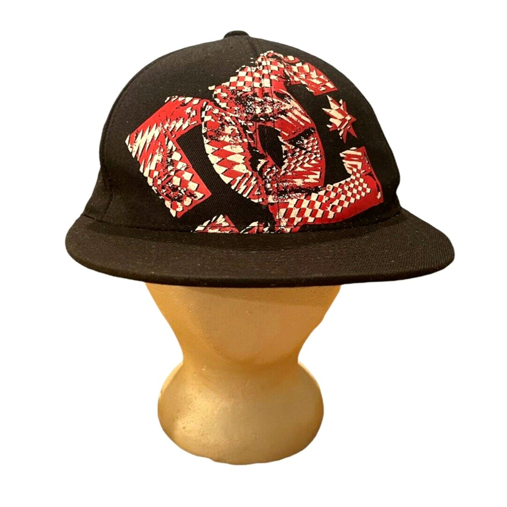 DC Shoes Logo 210 Fitted by FLEXFIT Hat Cap  Size 6 7/8 - 7 1/4 Swag Cool Skater